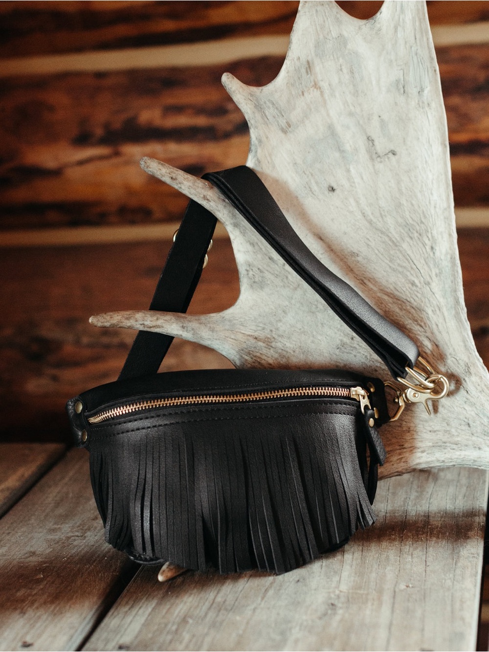 New_Crossbow Leather_Genuine leather Fringe Crossbody or Fanny bag_Festival Bag